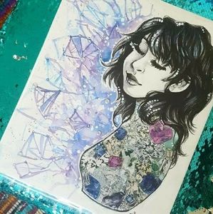 Original painting Diamonds in the sky Artwork